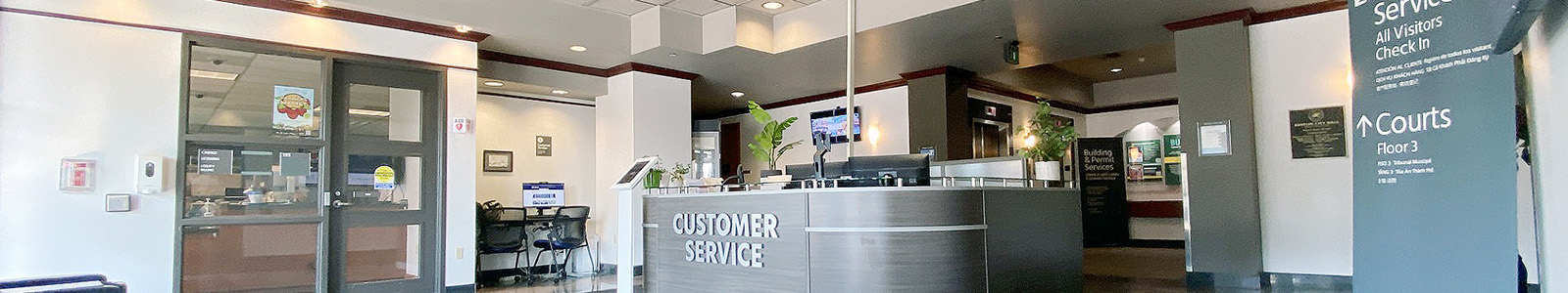 Renton city hall lobby