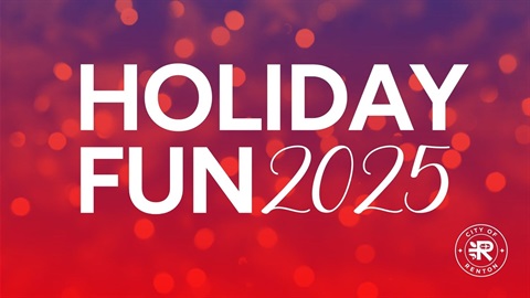 Holiday Fun 2025 red and purple graphic