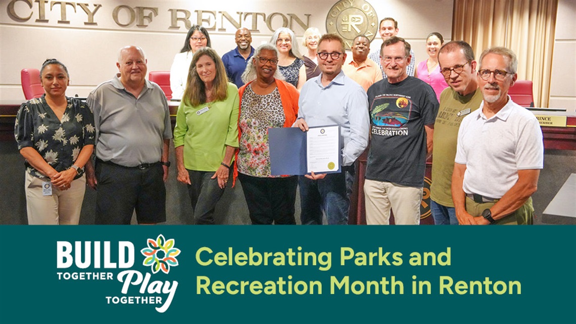 Celebrating Parks and Recreation Month in Renton TWIR graphic