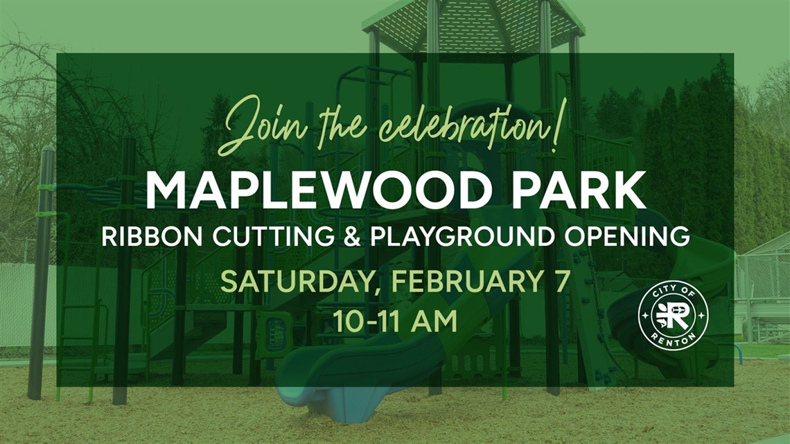 Maplewood Park Ribbon Cutting Graphic