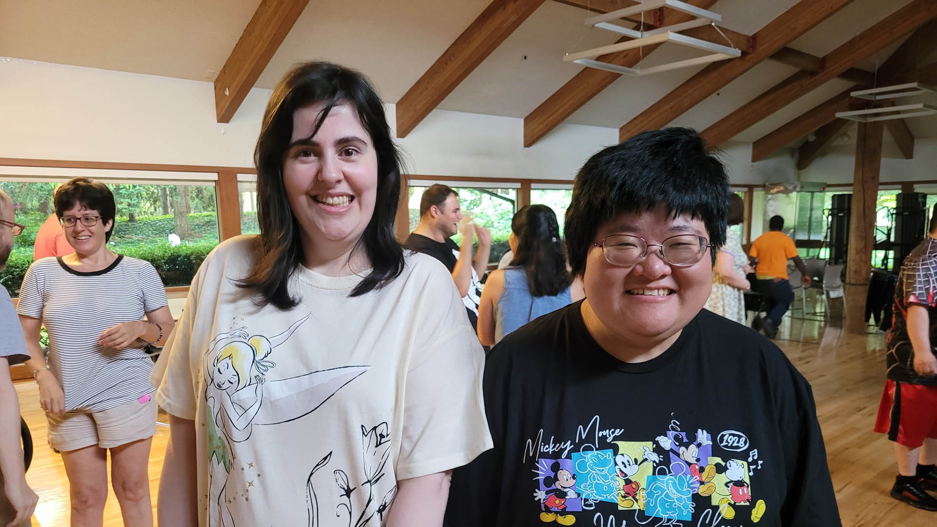 Adaptive participants at a dance