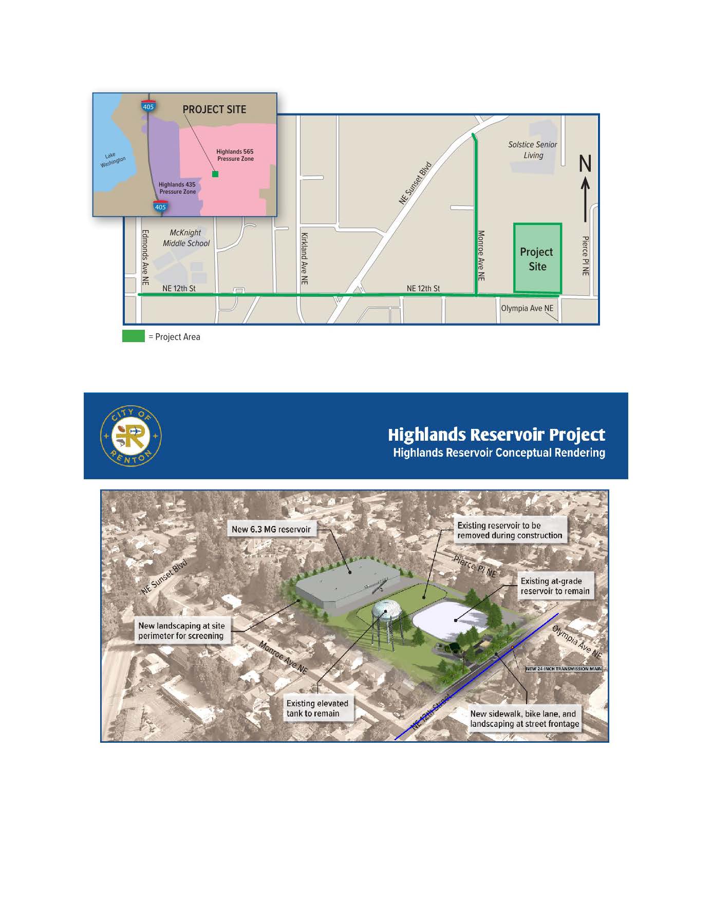 Highlands Reservoir Map