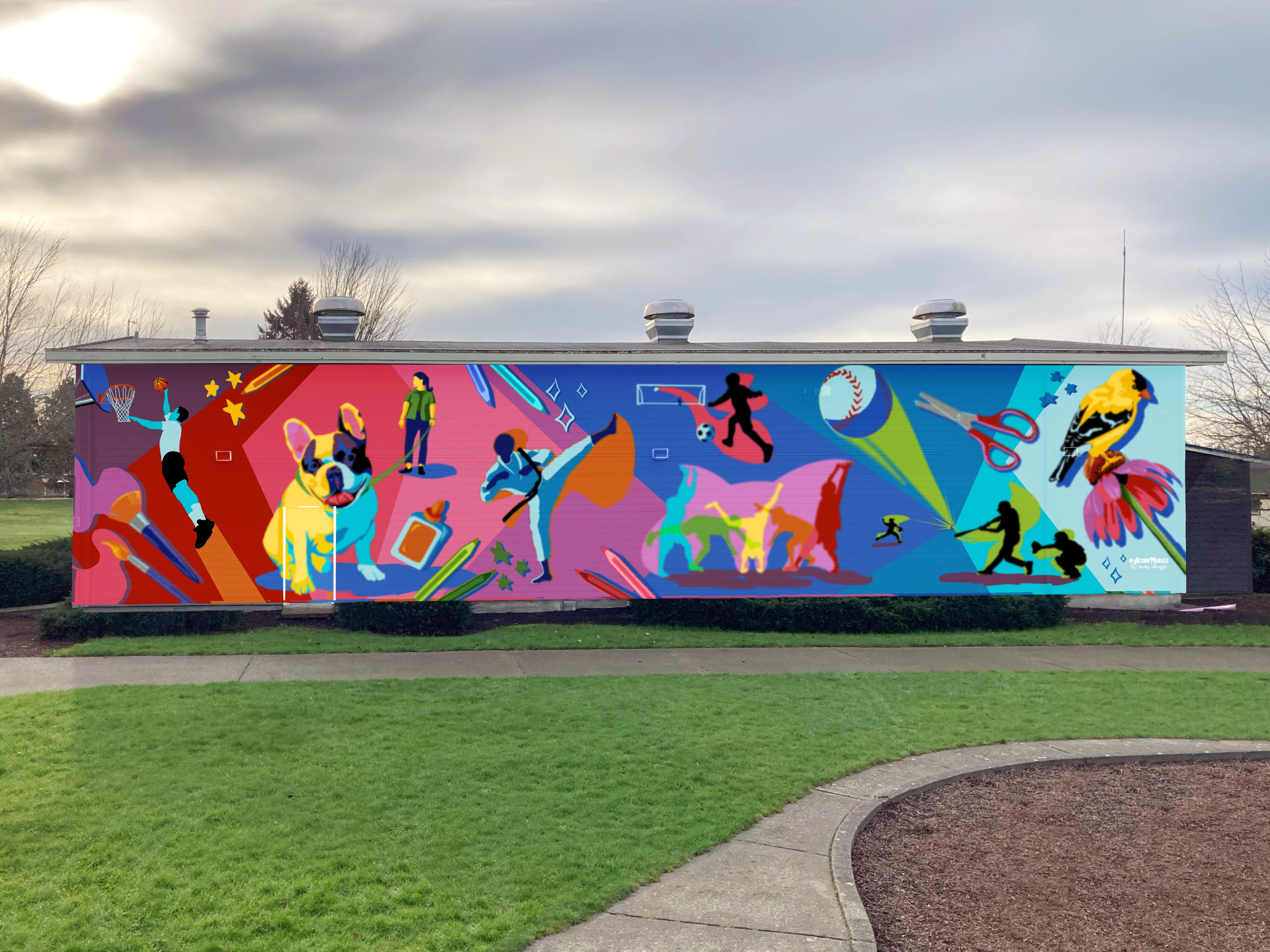 Highlands Neighborhood Center mural