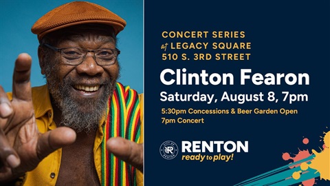 Summer Concert Series at Legacy Square: Clinton Fearon Saturday, August 8