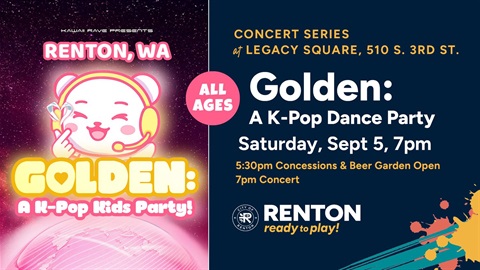Summer Concert Series at Legacy Square Golden K-Pop DJ Saturday, September 5