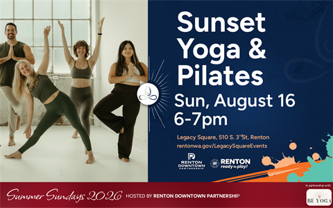 Sunset Yoga & Pilates Sunday August 16 6-7pm event