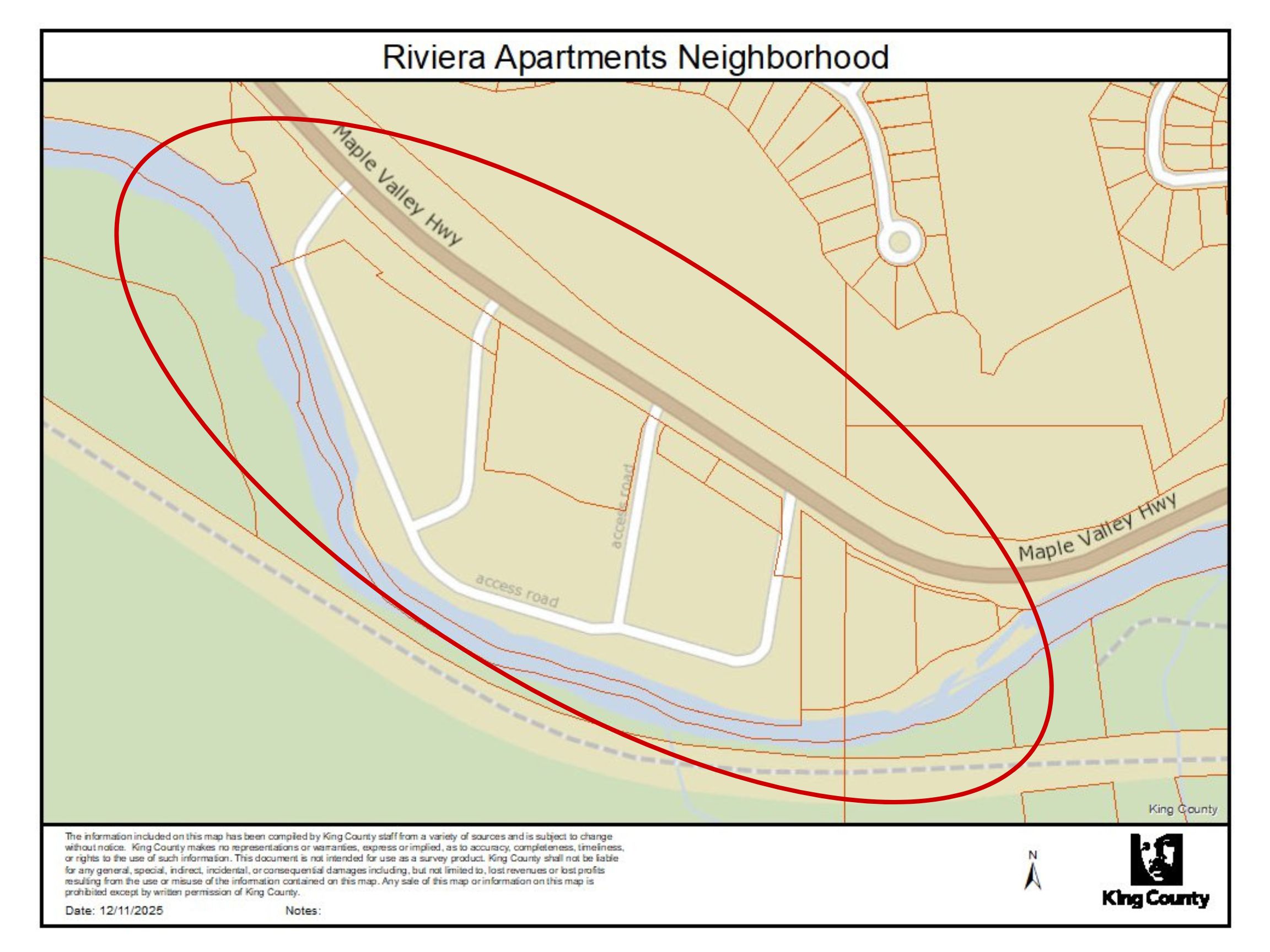 Map of Rivera Apartments in Renton, Wa