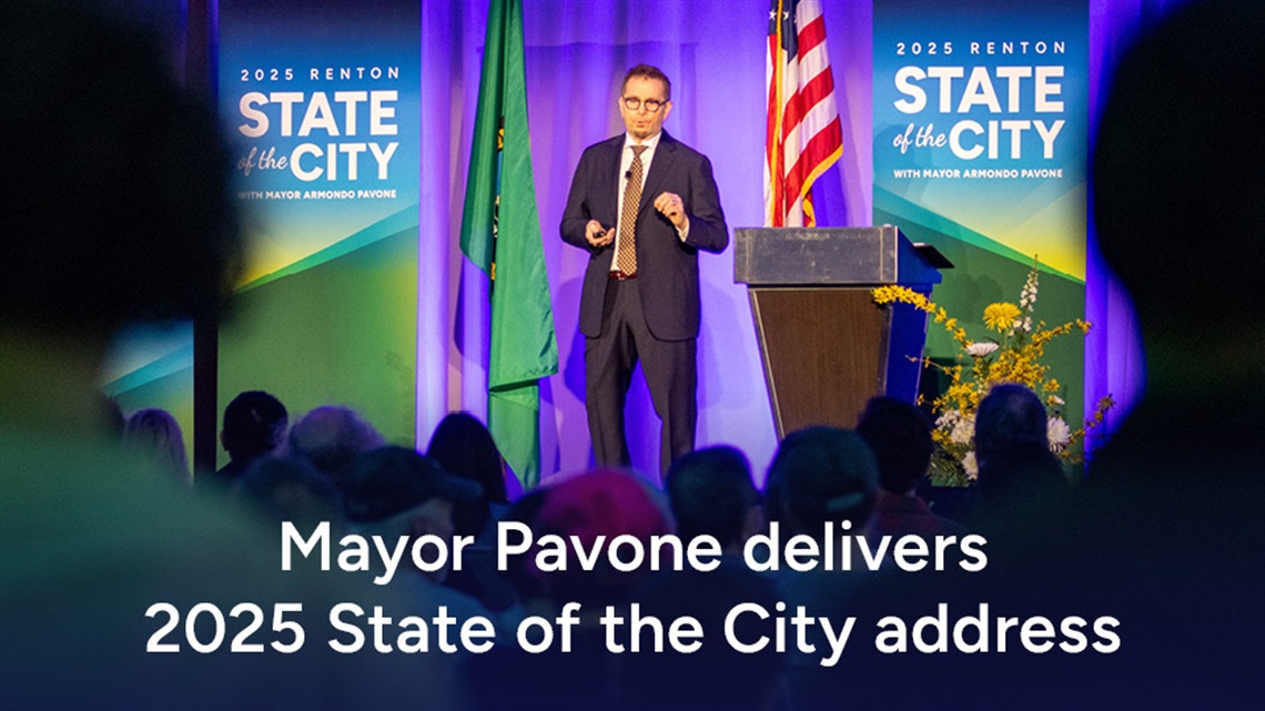 Image of Mayor Armondo Pavone from 2025 State of the City address