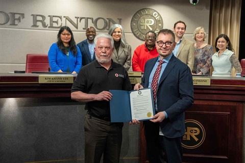 American Red Cross Proclamation with Mayor Pavone and Renton City Council