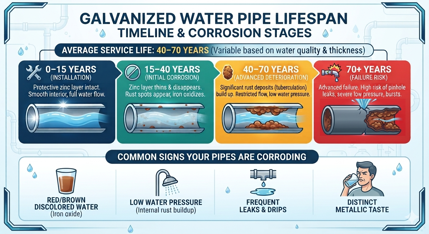 galvanized iron piping