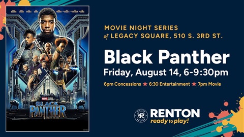Legacy Square Movie night showing of Black Panther